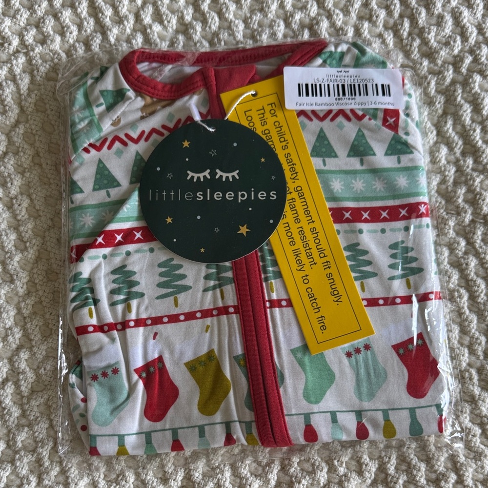 Little Sleepies Fair Isle Zippy 3-6 months